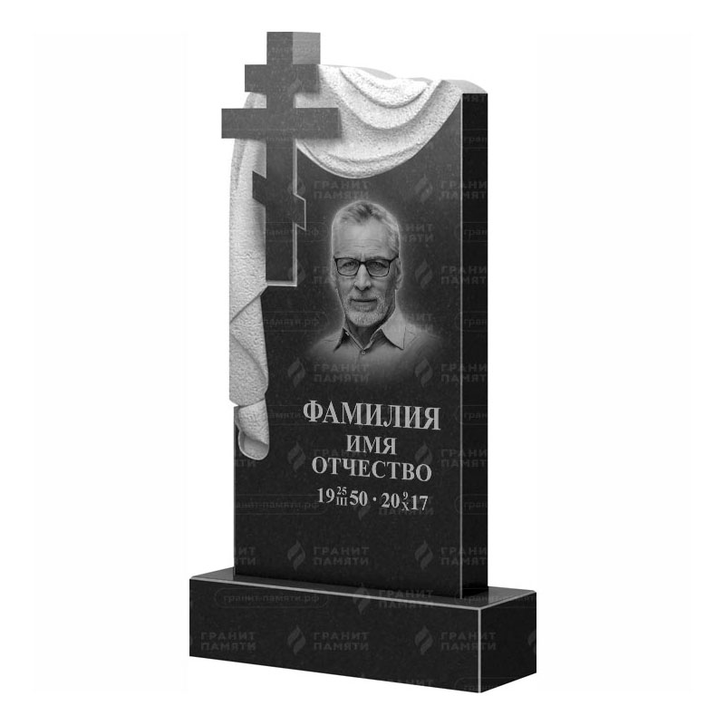 Памятники из гранита с крестом в Кирове | Гранитный памятник ФГ-085