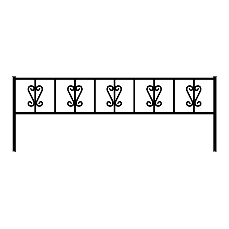 Металлические оградки, столы, скамейки в Кирове | Оградка №8