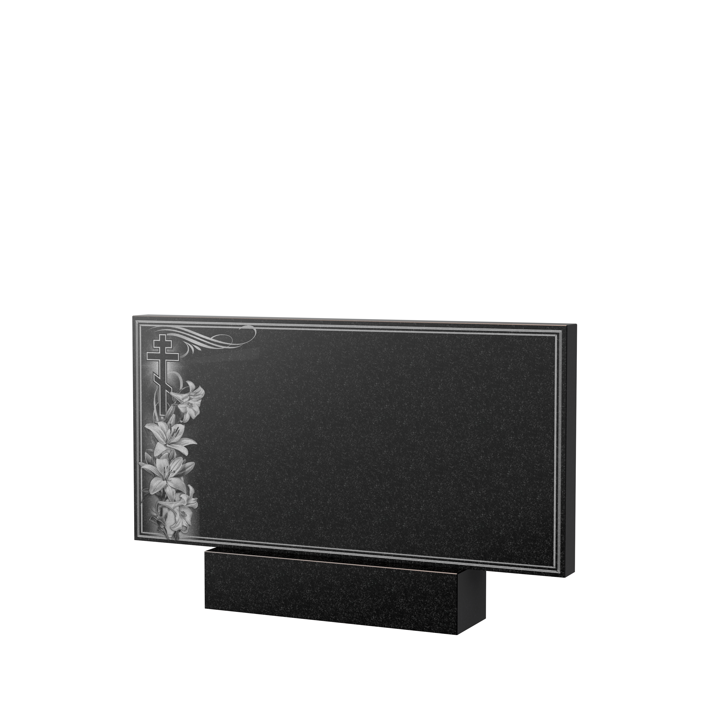 Гравировка на памятник в Кирове | Художественное оформление на гранитную стелу, рисунок ГХО-003