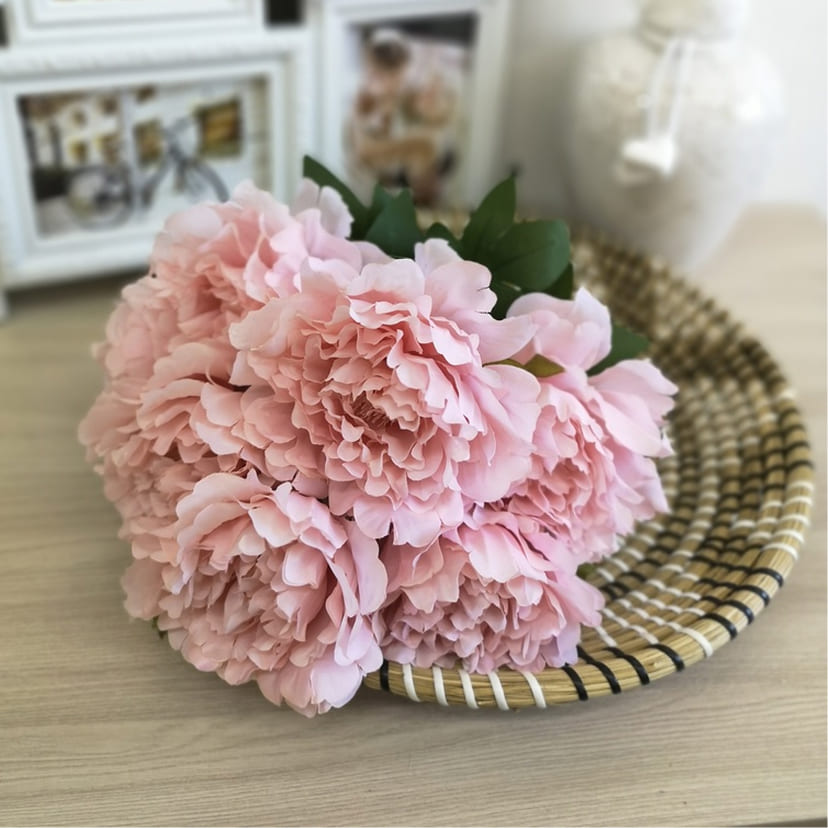 Искусственные цветы в Кирове | Цветы искусственные «Пионы», розовые, букет