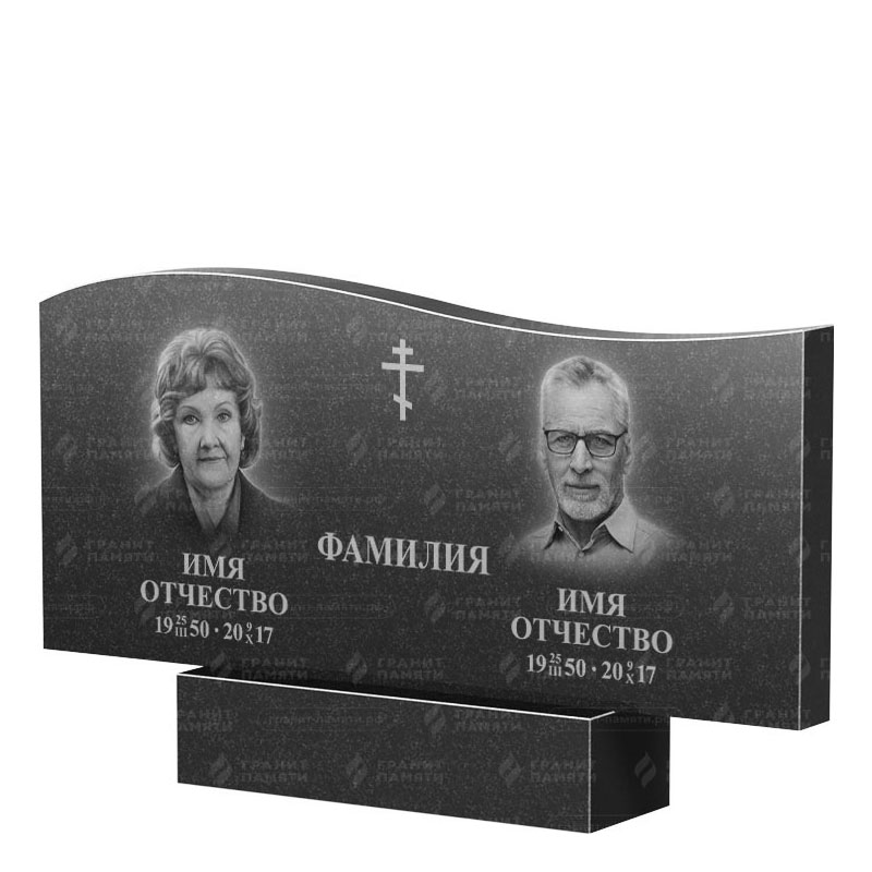 Памятники из гранита двойные в Кирове | Двойной гранитный памятник ФГ-255