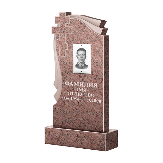 Гранитные памятники в Кирове | Памятник из гранита Розалия Pink ФГЦ-081