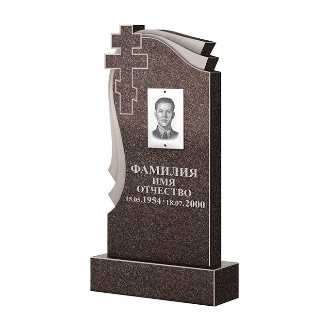 Гранитные памятники в Кирове | Памятник из гранита Карел Brown ФГЦ-081