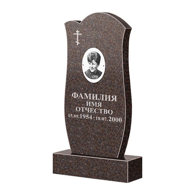 Памятники из цветного гранита в Кирове | Памятник из гранита Карел Brown ФГЦ-039