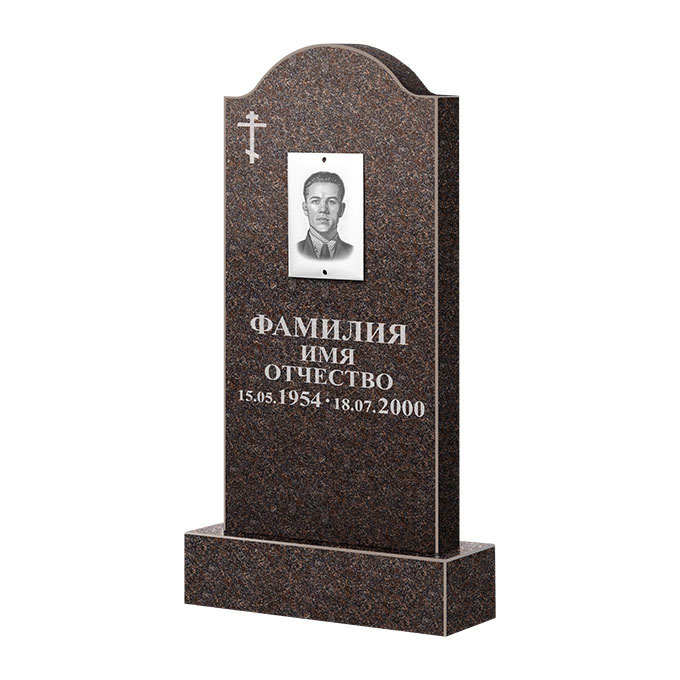 Памятники из цветного гранита в Кирове | Памятник из гранита Карел Brown ФГЦ-012