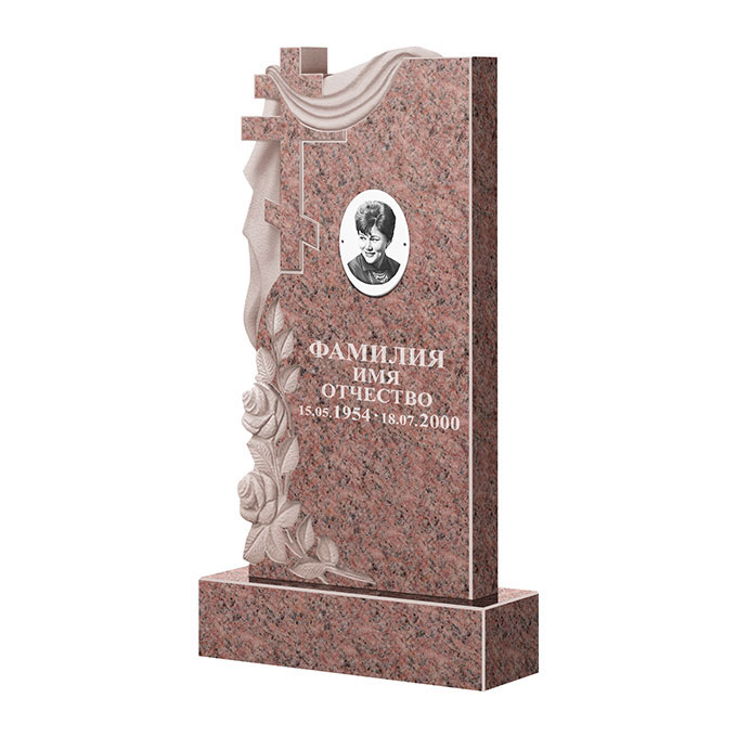 Гранитные памятники в Кирове | Памятник из гранита Розалия Pink ФГЦ-189