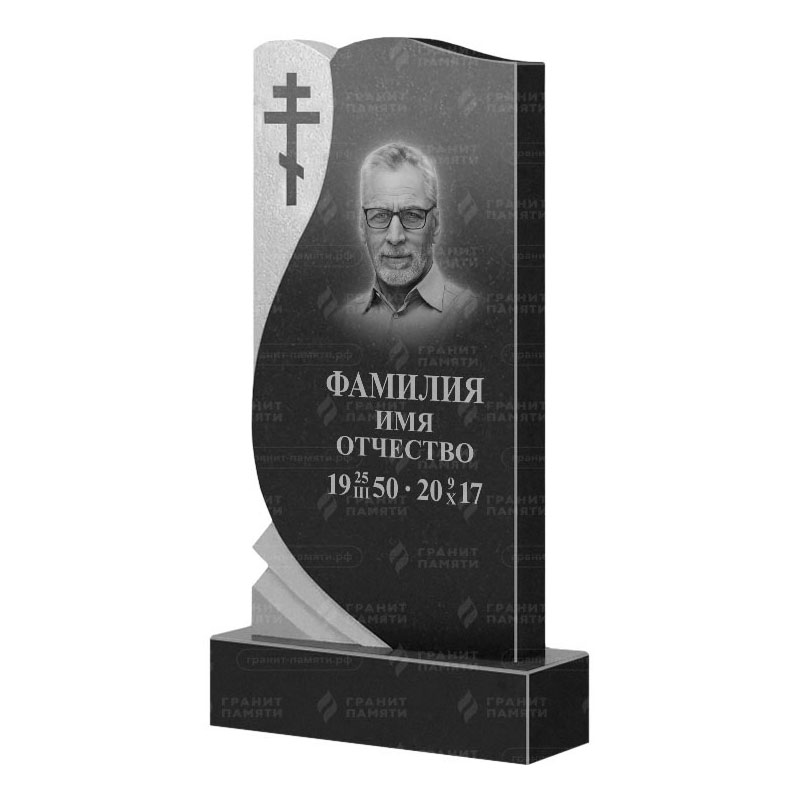 Памятники из гранита вертикальные в Кирове | Гранитный памятник ФГ-169