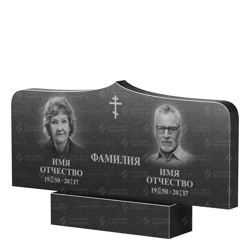 Гранитные памятники в Кирове | Двойной гранитный памятник ФГ-260