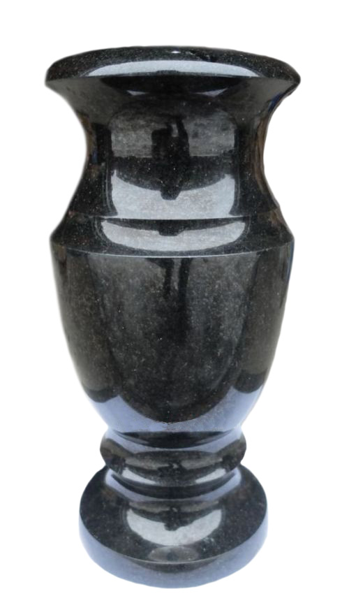 Вазы из камня в Кирове | Ваза гранитная «Габбро 30»