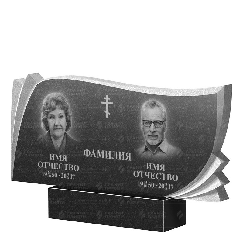 Гранитные памятники в Кирове | Двойной гранитный памятник ФГ-265