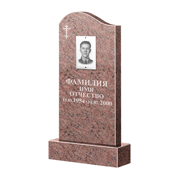 Памятники из цветного гранита в Кирове | Памятник из гранита Розалия Pink ФГЦ-030