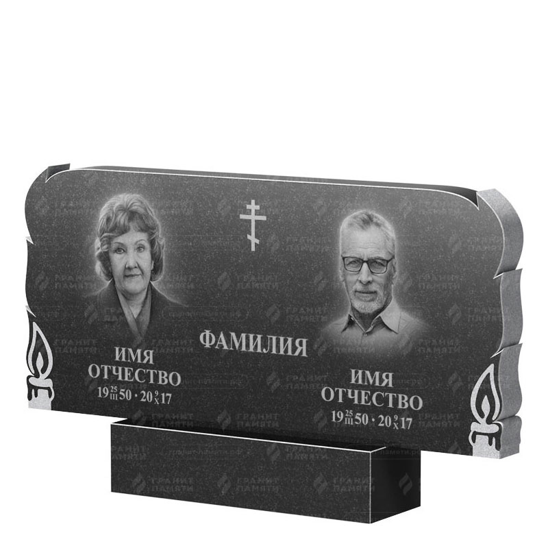 Памятники из гранита двойные в Кирове | Двойной гранитный памятник ФГ-133