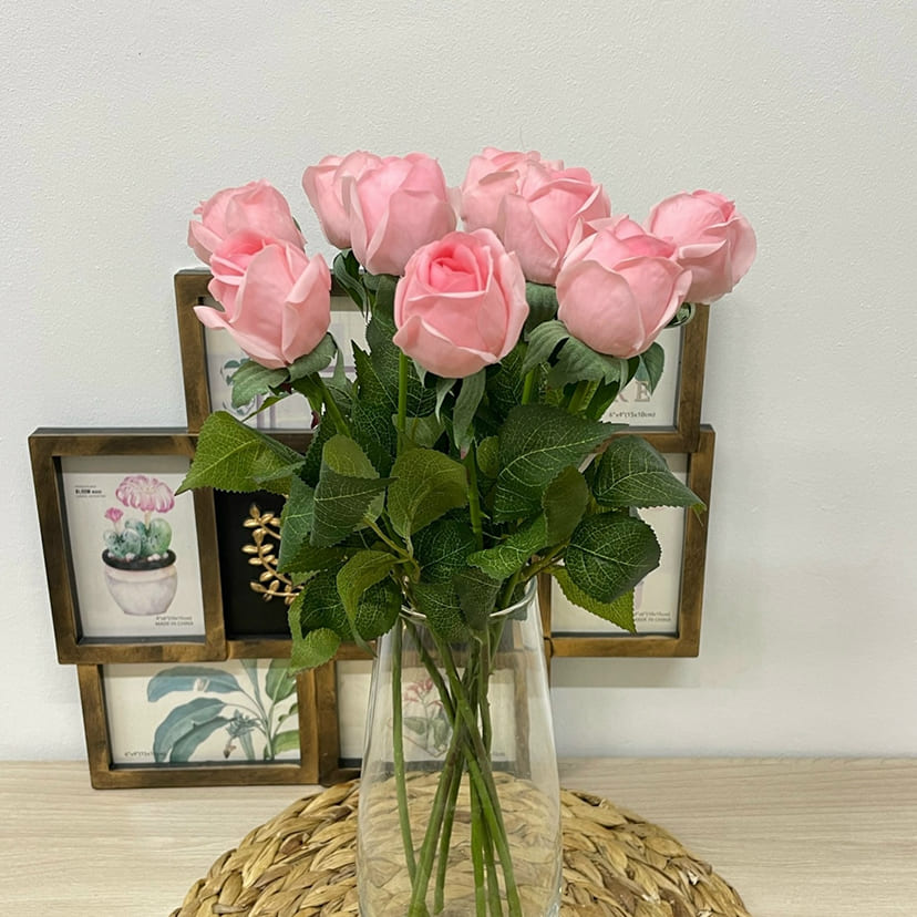 Искусственные цветы в Кирове | Цветок искусственный «Роза», нежно-розовая, одиночный