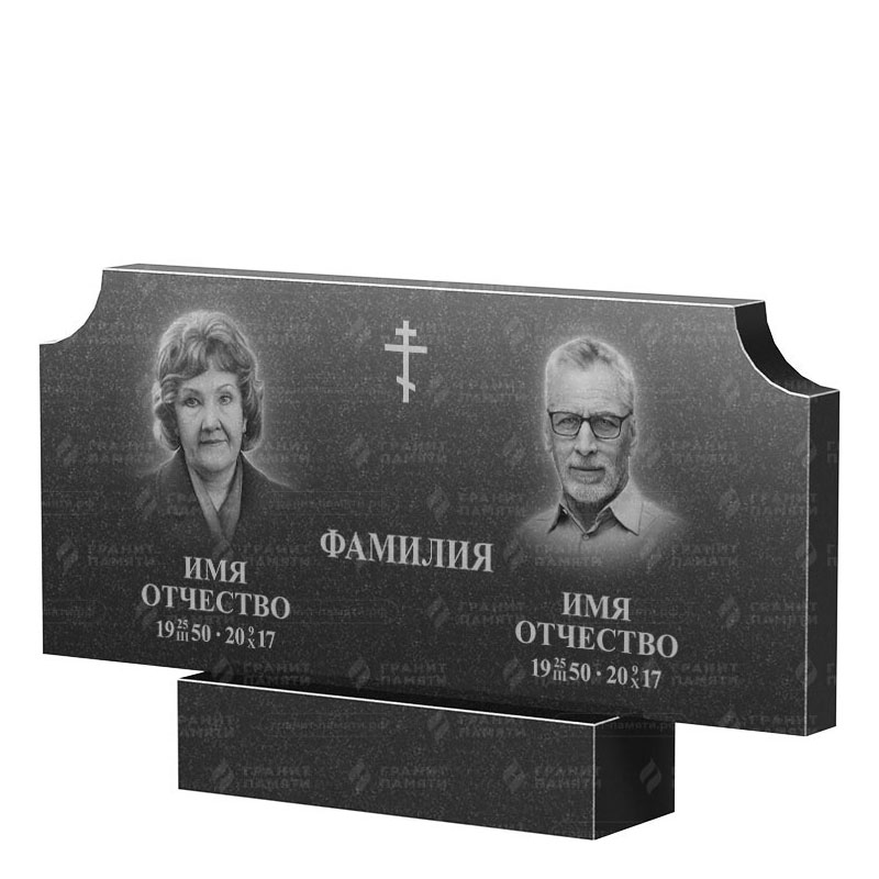 Памятники из гранита двойные в Кирове | Двойной гранитный памятник ФГ-253