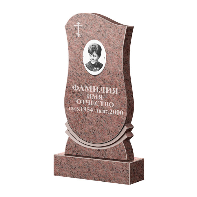 Гранитные памятники в Кирове | Памятник из гранита Розалия Pink ФГЦ-056