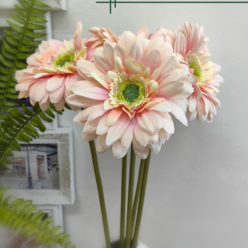 Искусственные цветы в Кирове | Цветок искусственный «Гербера», молочно-розовая, одиночный