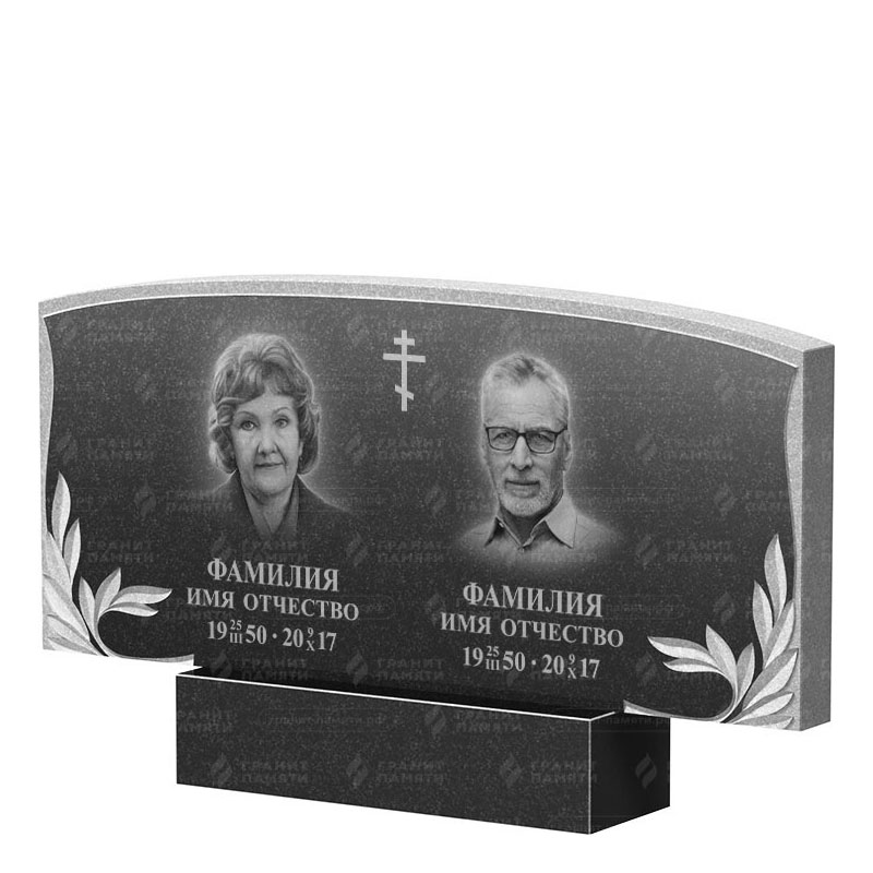 Памятники из гранита двойные в Кирове | Двойной гранитный памятник ФГ-135