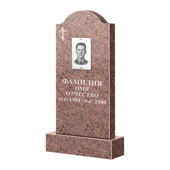 Памятники из цветного гранита в Кирове | Памятник из гранита Розалия Pink ФГЦ-012