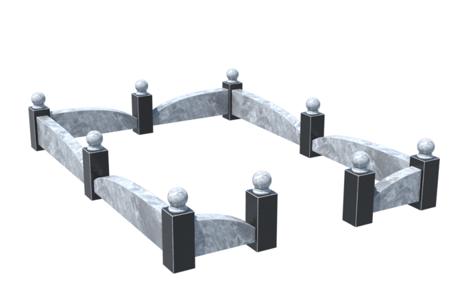 Цоколи на могилу в Кирове | Цоколь на могилу №0040