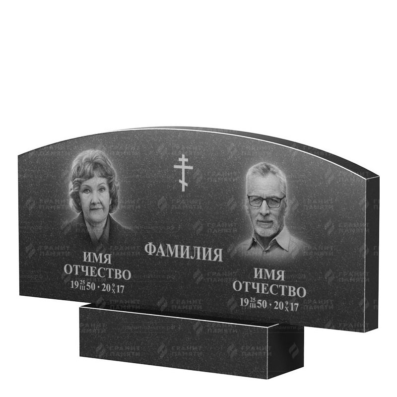 Памятники из гранита двойные в Кирове | Двойной гранитный памятник ФГ-256