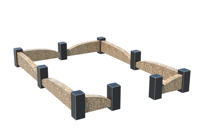 Цоколи на могилу в Кирове | Цоколь на могилу №0046