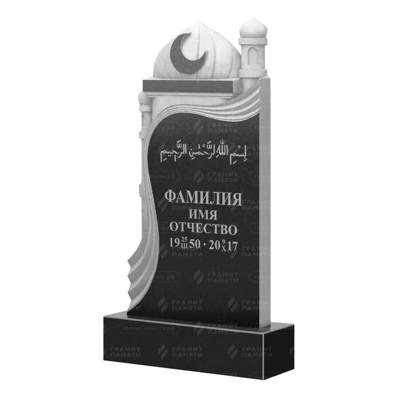 Мусульманские памятники на могилу в Кирове | Гранитный памятник ФГ-228