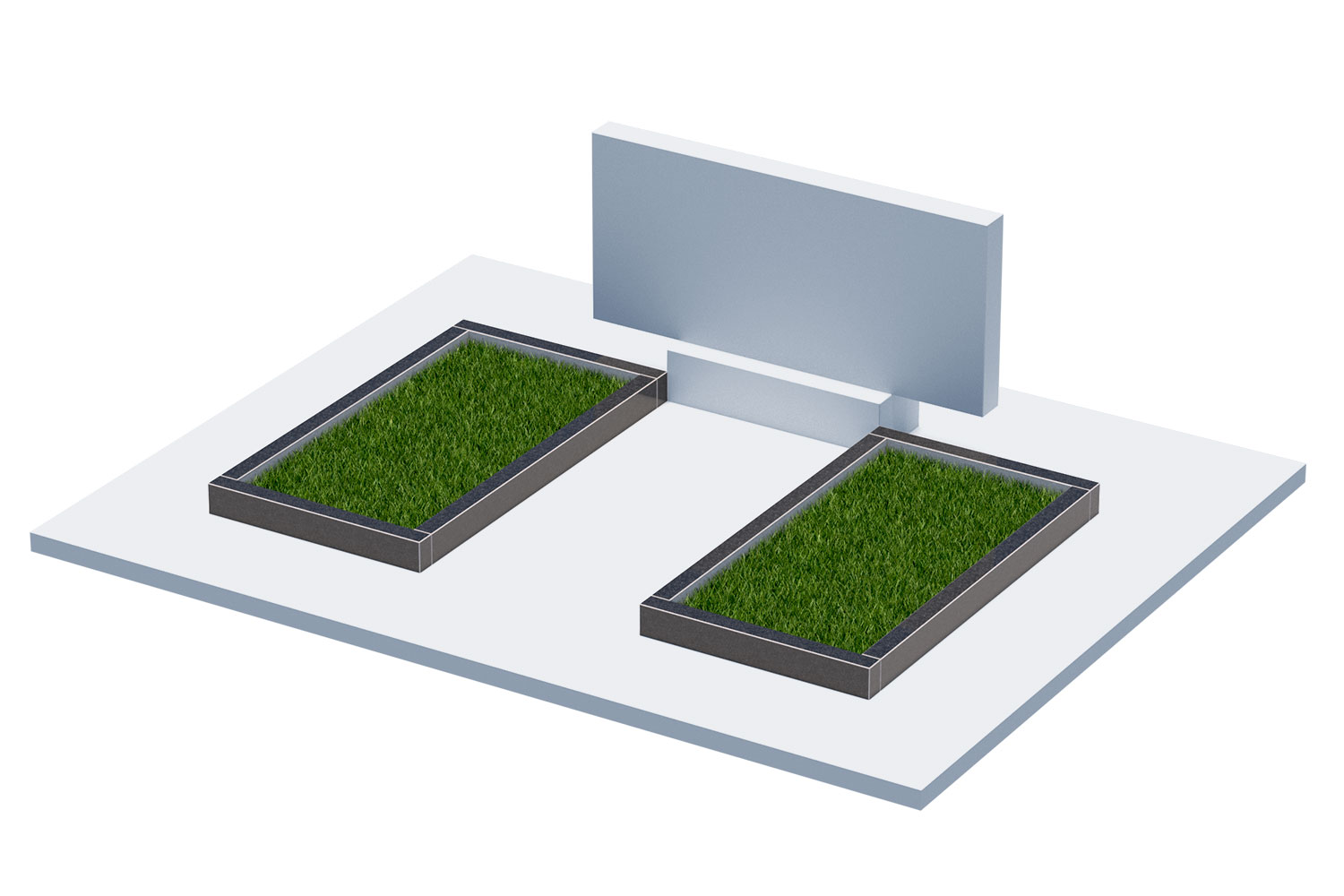 Цветники и надгробные плиты в Кирове | Цветник Автономный, 2 шт