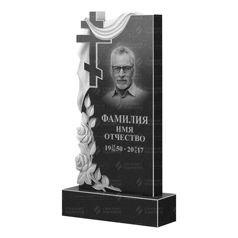 Памятники из гранита вертикальные в Кирове | Гранитный памятник ФГ-189