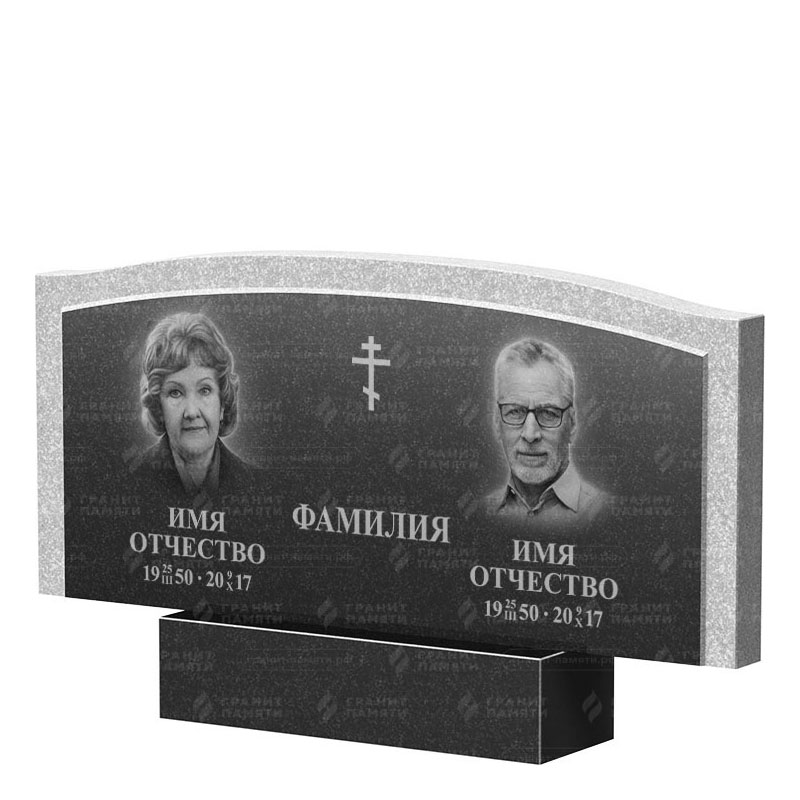Памятники из гранита двойные в Кирове | Двойной гранитный памятник ФГ-131