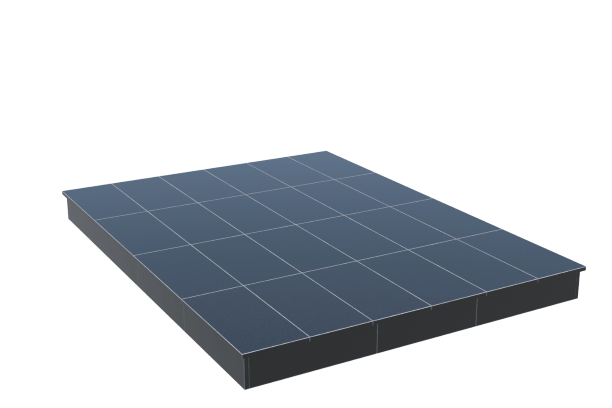 Площадки на могилу в Кирове | Площадка с вертикальной (15 см) облицовкой гранитом Габбро