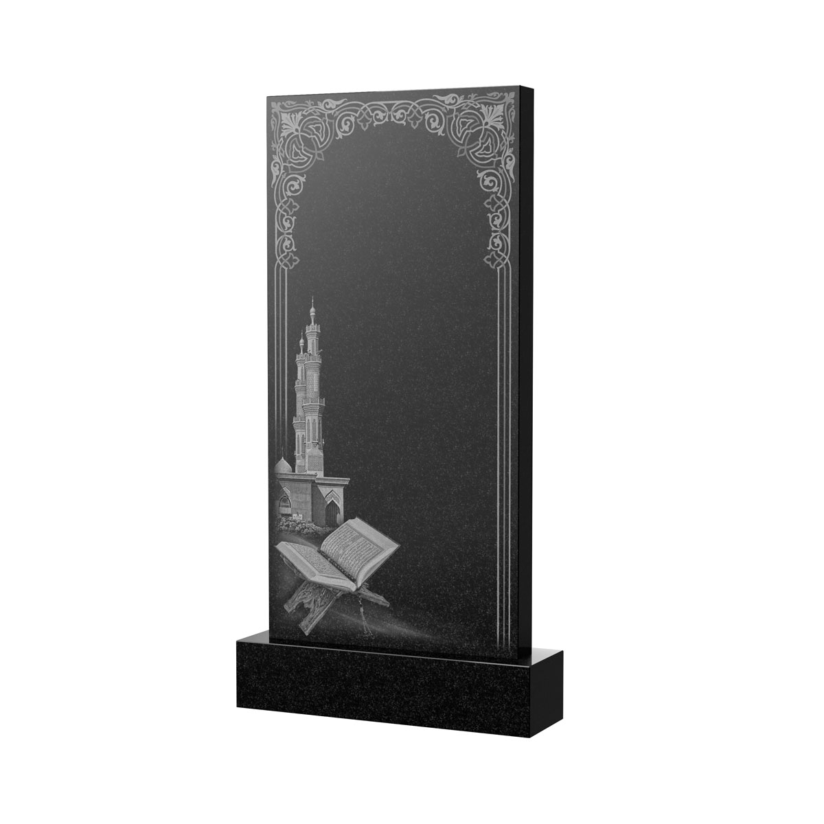 Гравировка на памятник в Кирове | Художественное оформление на гранитную стелу, рисунок ВХО-039