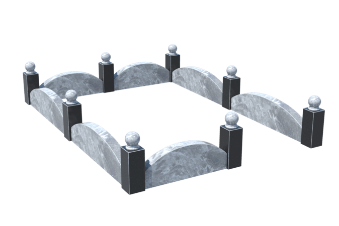 Цоколи на могилу в Кирове | Цоколь на могилу №0003