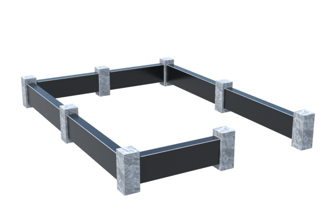 Цоколи на могилу в Кирове | Цоколь на могилу №0032