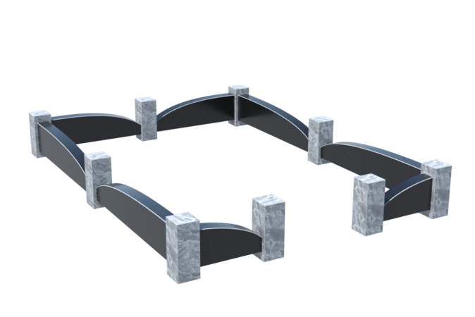 Цоколи на могилу в Кирове | Цоколь на могилу №0041