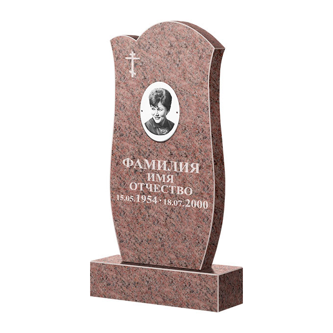Памятники из цветного гранита в Кирове | Памятник из гранита Розалия Pink ФГЦ-039