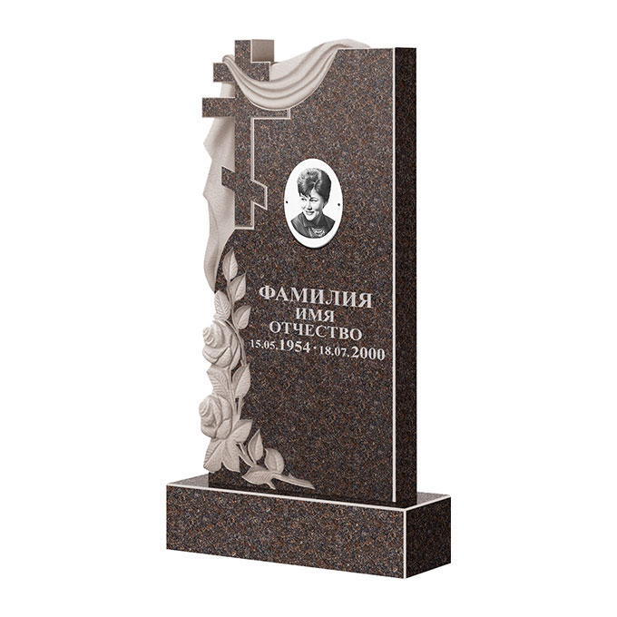 Гранитные памятники в Кирове | Памятник из гранита Карел Brown ФГЦ-189