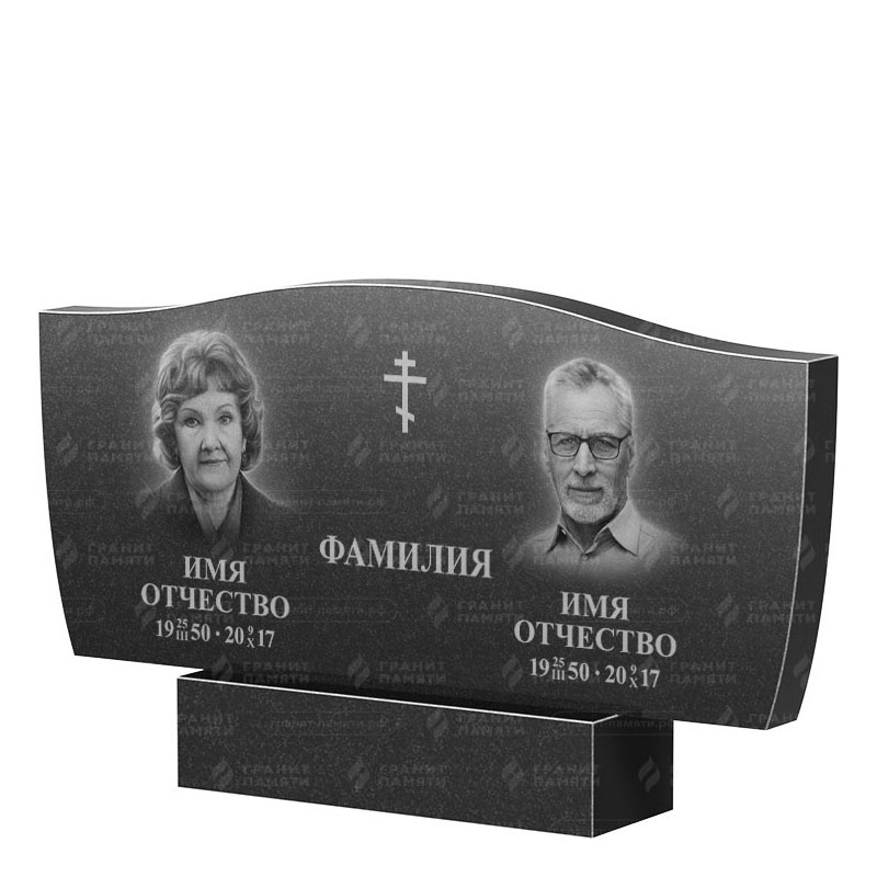 Памятники из гранита двойные в Кирове | Двойной гранитный памятник ФГ-258