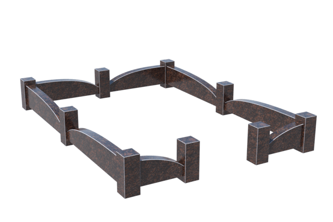 Цоколи на могилу в Кирове | Цоколь на могилу №0043